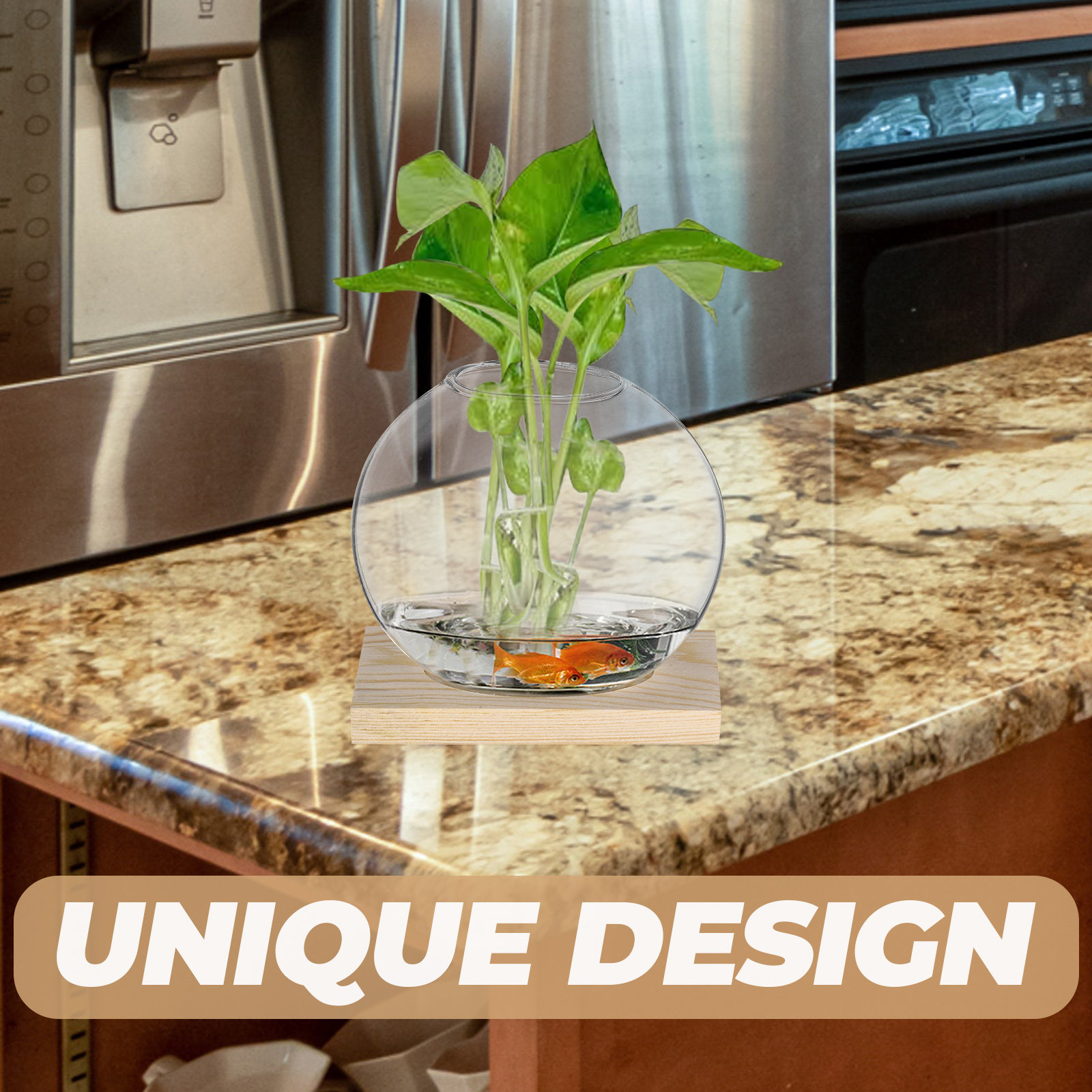 2Sets Glass Small Plant Vase F - Propagation Station Vase ulasan dan harga